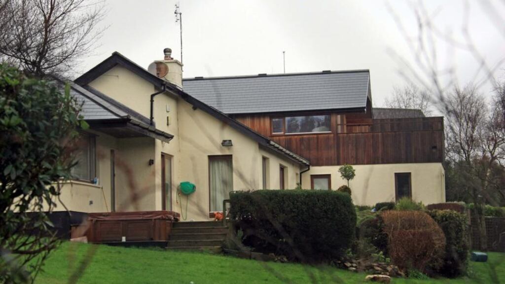 The rear of the house on Windgate Road, Howth where Celine Cawley was found beaten to death. Photograph Collins