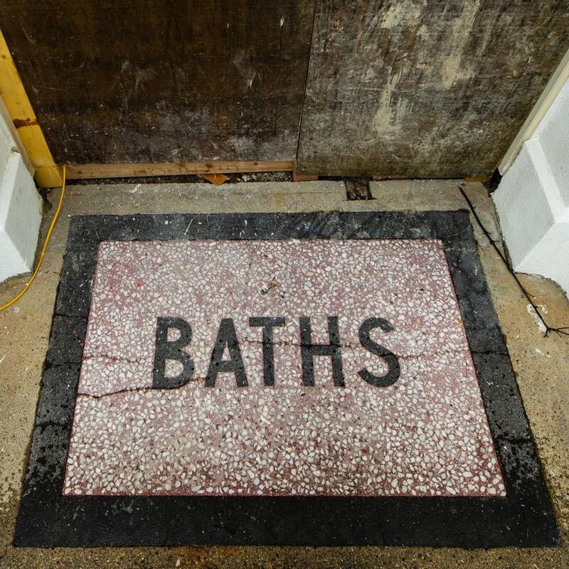 The original ‘baths’ mosaic. Photograph: Peter Cavanagh