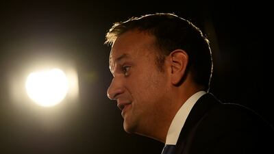Leo Varadkar launching his campaign bid to be Fine Gael party leader. Photograph: Clodagh Kilcoyne/Reuters