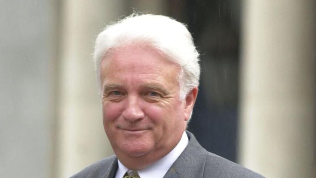 Mr Des Peelo at the Moriarty Tribunal in Dublin Castle yesterday. Pic : Bryan O'Brien  30/5/01