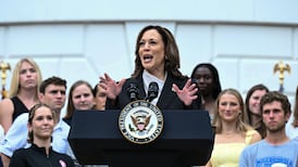 Kamala Harris praises Joe Biden’s ‘legacy of accomplishment’ on first day of her campaign - as it happened