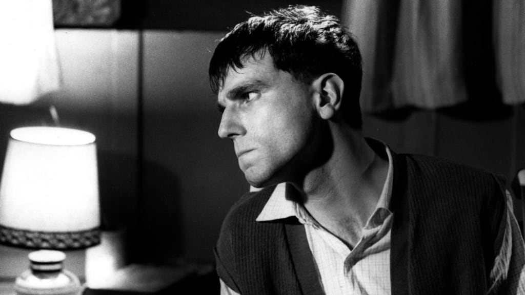 ‘The dad demands to know why, with so much money in the house, the family is freezing and eating nothing but porridge. The mam responds that she’s saving toward a specific goal: to buy Christy, who has cerebral palsy, a wheelchair. Bravo, the Irish Mammy!’ Above, Daniel Day Lewis in Jim Sheridan’s My Left Foot