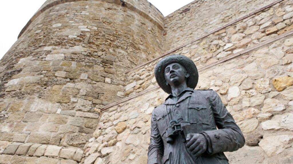 A statue of Spanish dictator Francisco Franco, in the city of Melilla. Four decades after the death of the dictator, Spain has not completely turned the page on his dictatorship. Photograph: Angela Riosangela Rios/AFP/Getty Images