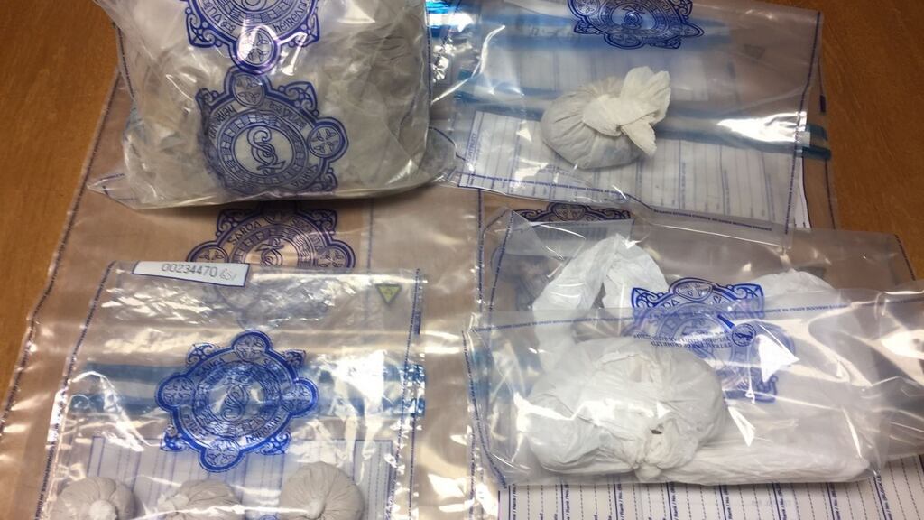 Heroin with an estimated street value of €300,000 was seized on Monday evening. Photograph: An Garda Síochána