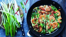 Seafood & spring onion pancake