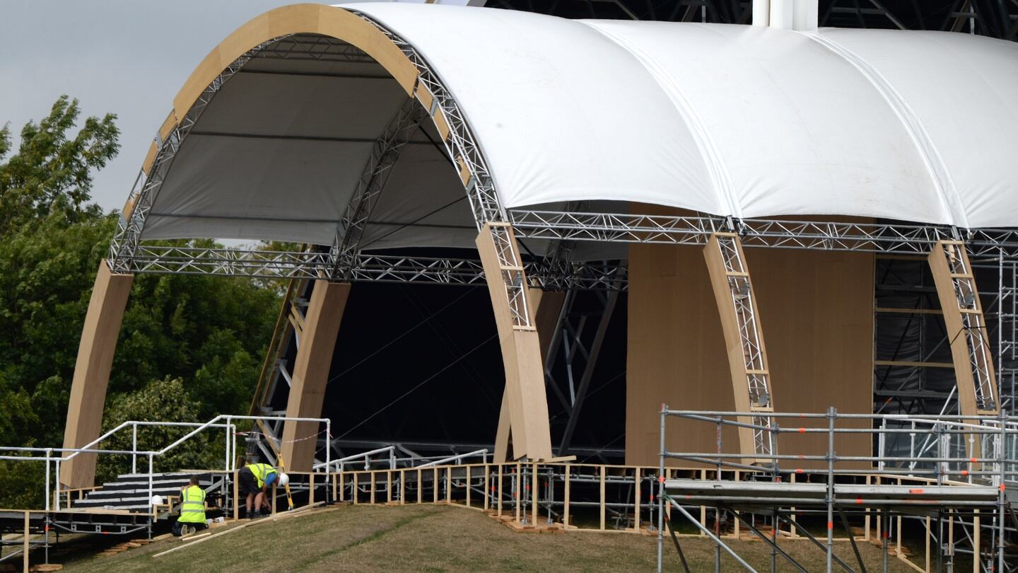 Site of closing Mass with Pope Francis on August 26th. Photograph: Dara Mac Dónaill