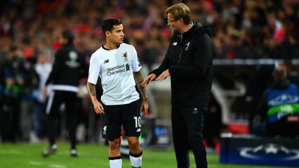 Barcelona say they are going to make another attempt to sign Philippe Coutinho from Liverpool in January. Photo: Dan Mullan/Getty Images