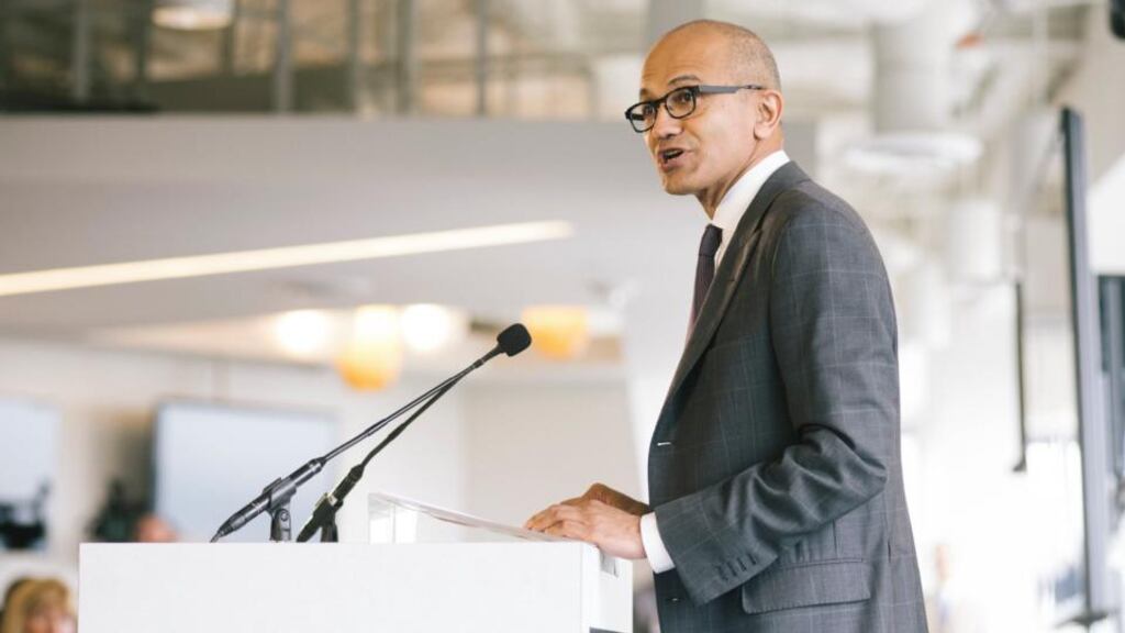 Satya Nadella, chief executive of Microsoft. The company is to cut almost 8,000 jobs