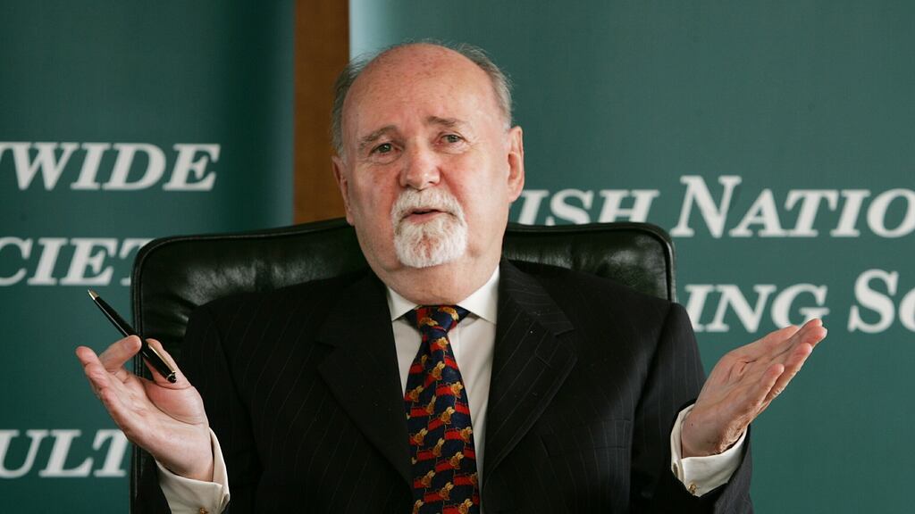 Former Irish Nationwide Building Society managing director Michael Fingleton. Photograph: Cyril Byrne