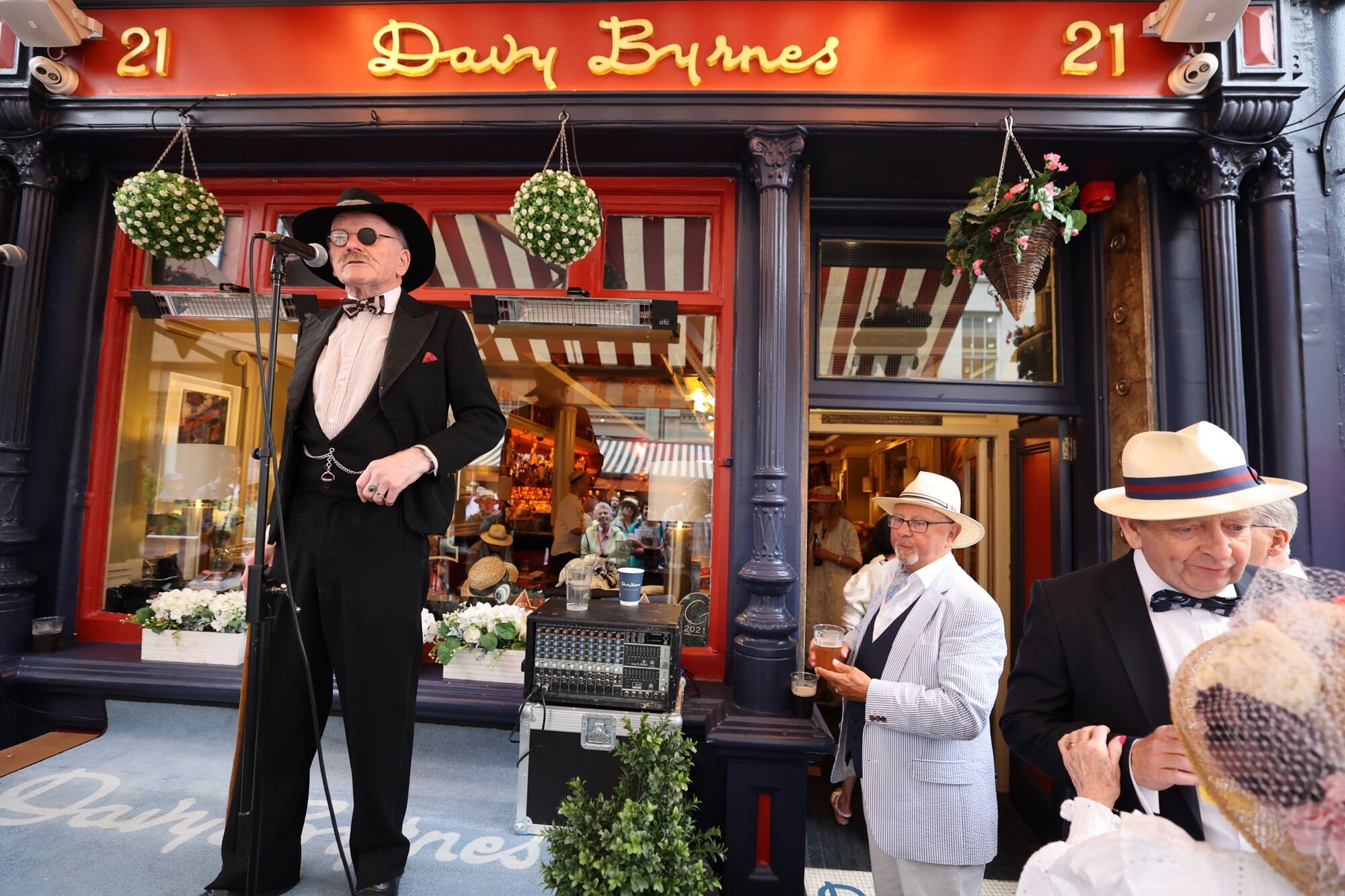 Joycean action at Davy Byrne’s pub. Photograph: Nick Bradshaw/The Irish Times