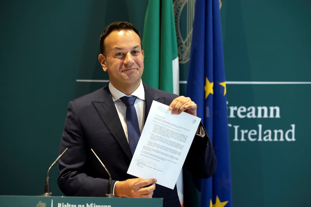 Leo Varadkar later withdrew the comment and said he wished to replace the term with 'purveyor of double standards' instead.