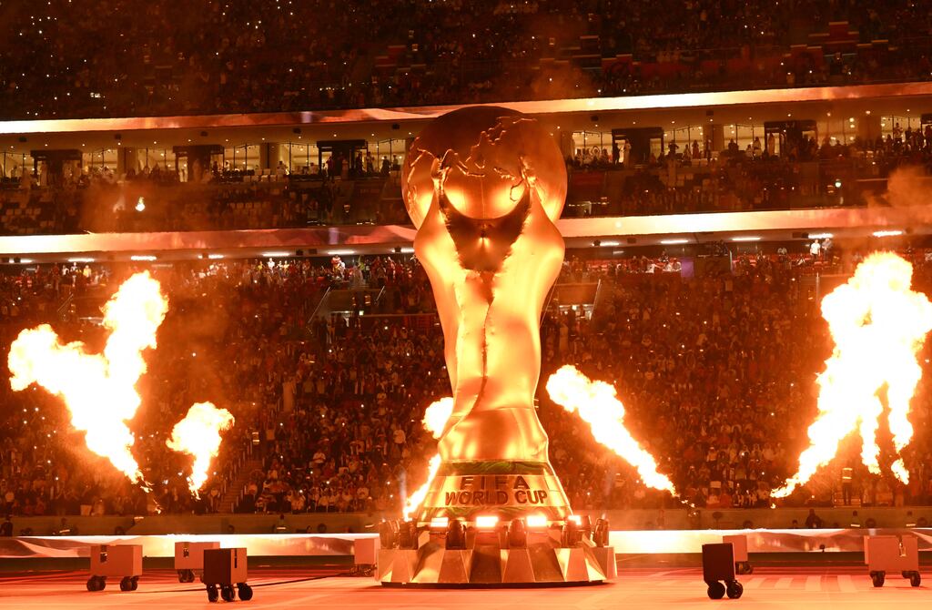 Al-Bayt stadium in Al Khor, north of Doha, ahead of the Qatar World Cup match between Spain and Germany on November 27th, 2022. Photograph: Ina Fassbender/AFP