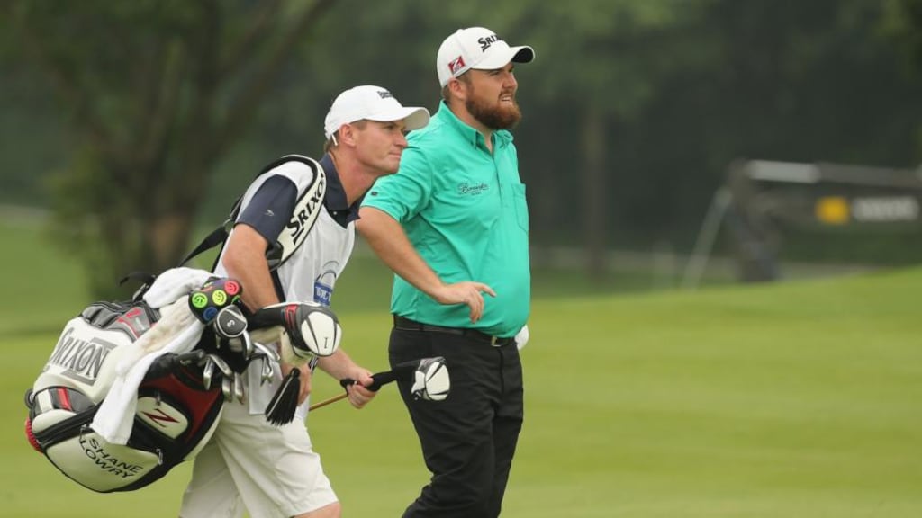Shane Lowry during round two of the recent Volvo China Open at Genzon Golf Club.