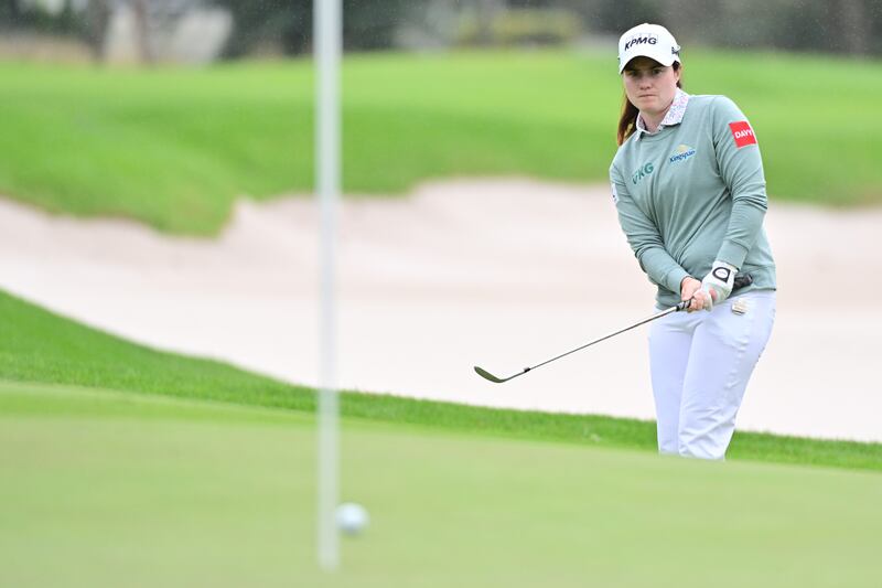 Leona Maguire started her tournament with a round of 72. Photograph: Julio Aguilar/Getty Images