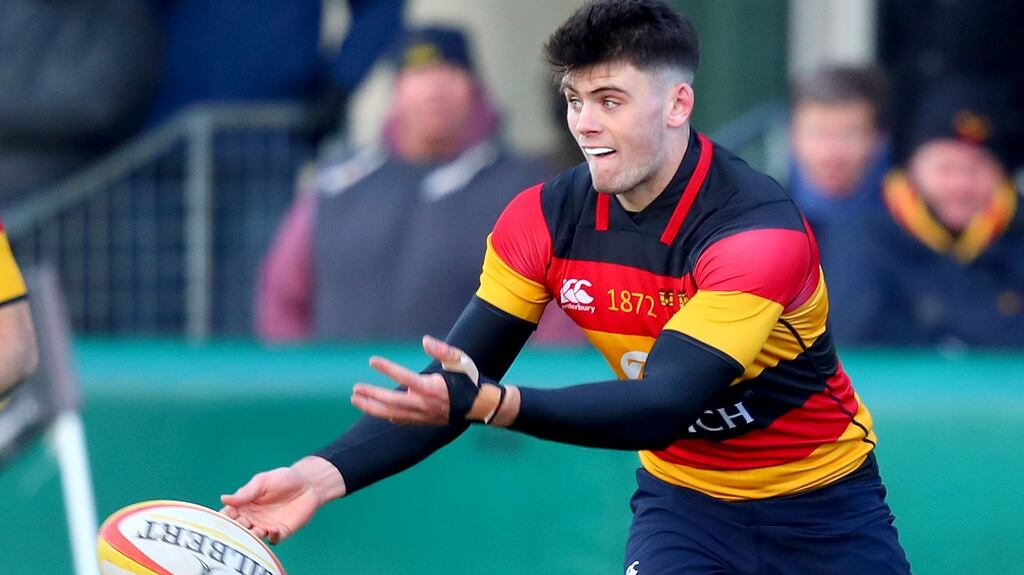 Lansdowne’s Harry Byrne in action against Cork Constitution in the All-Ireland League Division 1A at Aviva Stadium, Dublin. Photograph: Oisin Keniry/Inpho