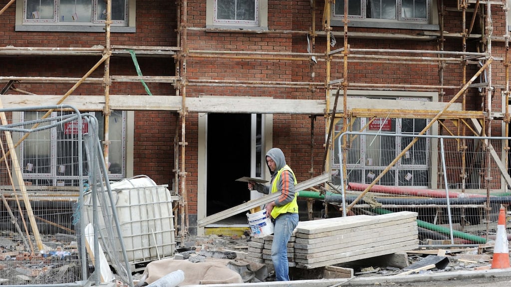 While housing completions amounted to just 3,953 units in the first quarter of 2021, the BPFI says this is just 7 per cent lower than in 2019 when there were no restrictions. File photograph: Laura Hutton/ RollingNews.ie
