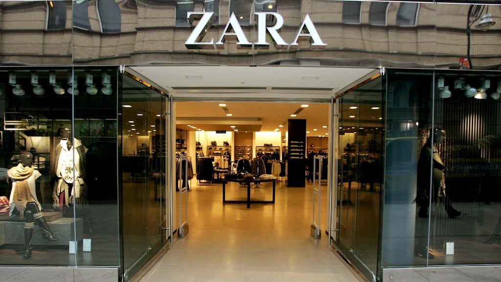 The Zara Store in the New South King Street Shopping complex in Dublin.