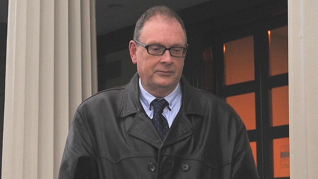 Patrick McLoughlin leaving Castlebar District Court. Photograph: Conor McKeown