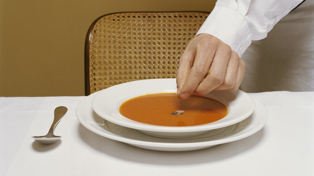 Waiter, there’s a fly in my soup! Complaints to the Food Safety Authority of Ireland rose by 17 per cent last year. Photograph: Getty Images