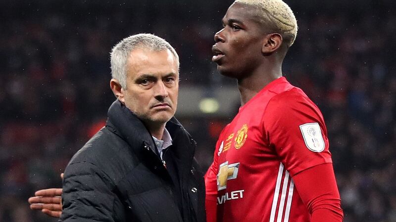 Manchester United manager Jose Mourinho and Paul Pogba: Ireland plays its part in their tax affairs, according to  Football Leaks. Photograph: Nick Potts/PA Wire