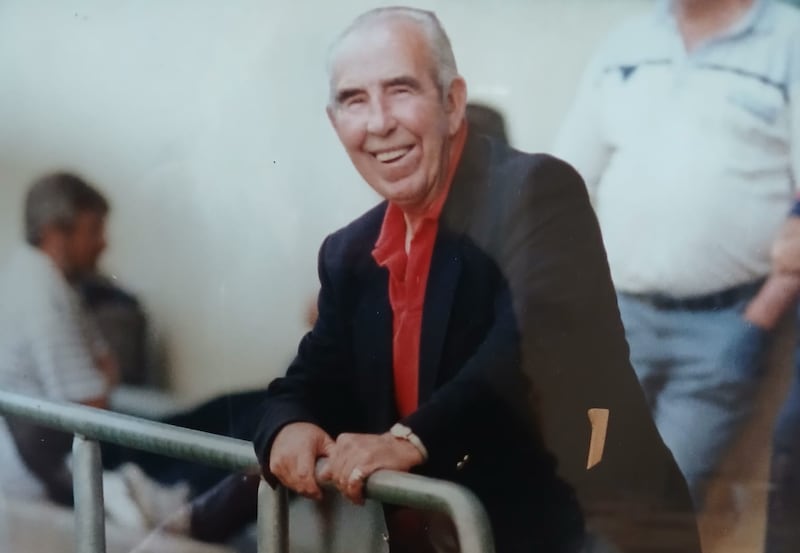 John Cronin attending a match in Cork. Photograph: Courtesy of Tracy O'Riordan