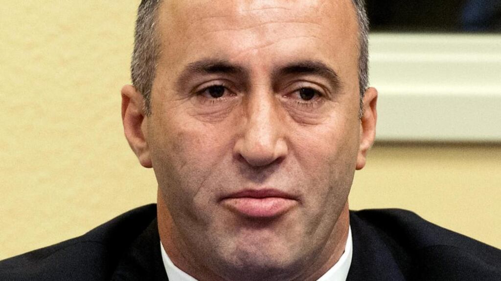 Ramush Haradinaj: He was cleared at the Hague in 2008, and at a re-trial four years later. Photograph: AP Photo/ Koen van Weel, Pool
