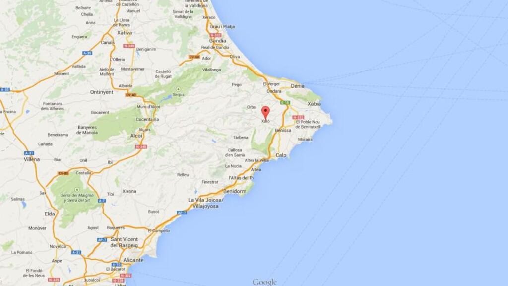 The part of Spain close to Benidorm where Peter and Jean Tarsey were found shot dead on Sunday. Photograph: Google Maps
