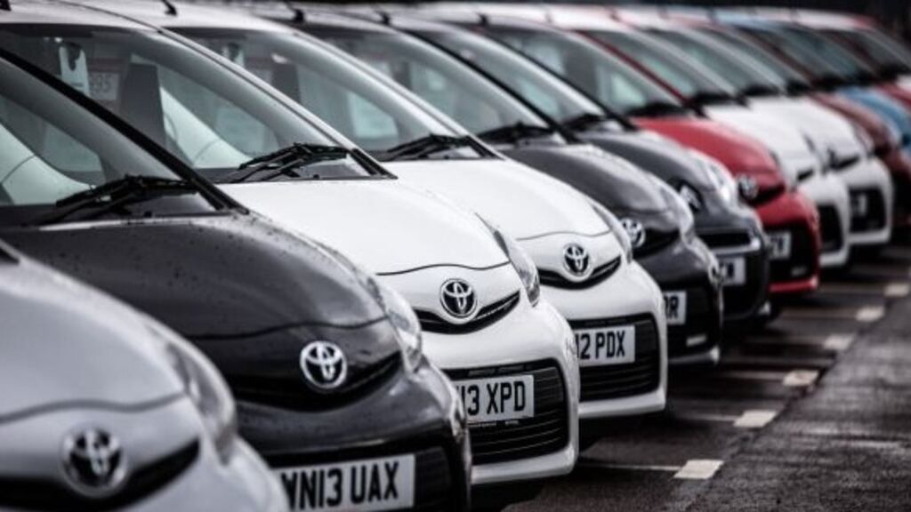 Figures from the the Society of the Irish Motor Industry show car imports from the UK grew by 56 per cent year on year in the first quarter. Photograph: Matt Cardy/Getty Images