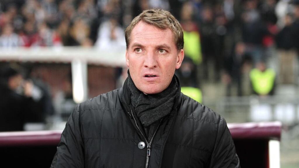 Liverpool head coach Brendan Rodgers says team still have “a great chance to achieve what we want to achieve this year. We can’t afford to dwell on the Europa League.” Photograph: Ozan Koseozan/AFP/Getty Images
