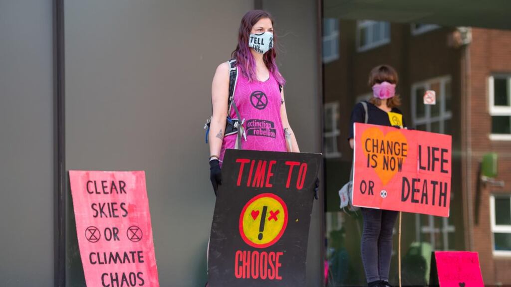 Will Covid-19 derail mushrooming efforts to tackle climate change? Photograh: Dominic Lipinski/PA