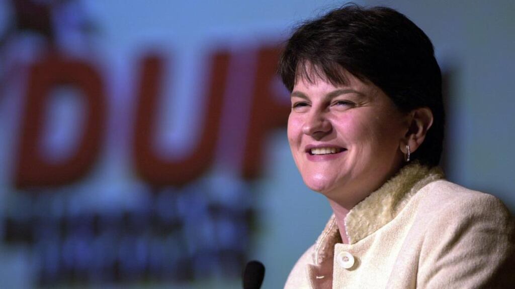 Minister for Enterprise Arlene Foster: said the North’s new competence centres, which were being funded by Invest NI, were designed to rapidly transform research into commercial success. Photograph: Eric Luke