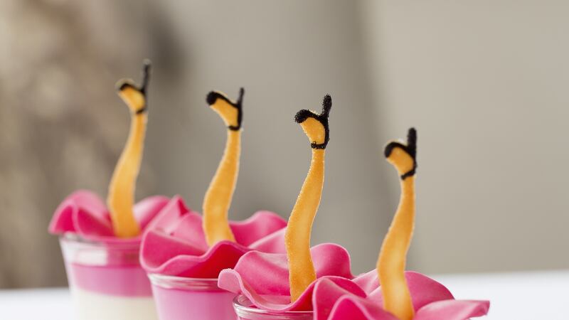 Individual afternoon tea mousses inspired by Jason Wu