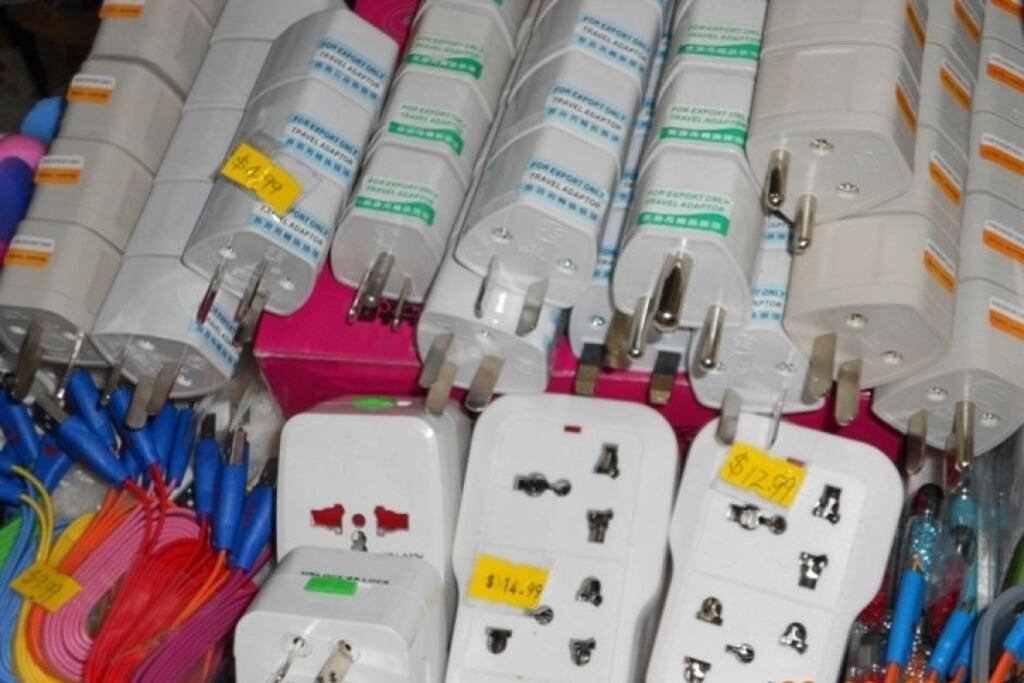 The NSW Department of Fair Trading has warned non-compliant devices pose a serious risk of electrocution or fire. Photograph: NSW Department of Fair Trading.