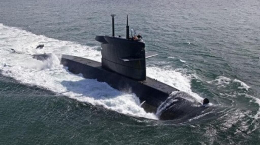 Shadowing Russian warships? A Walrus-class submarine of the type deployed by the Dutch navy