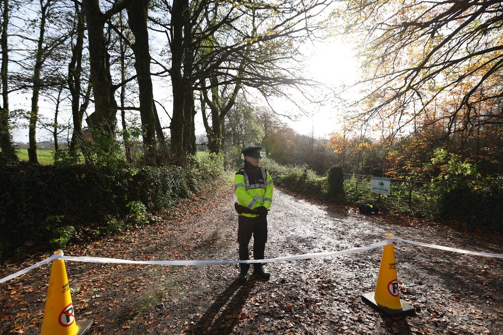 Land near Grangecon, Co Wicklow has been searched in recent weeks in an attempt to locate Jo Jo Dullard’s body or any evidence relevant to her case. Photograph: Colin Keegan/Collins