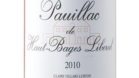 Pauillac de Haut-Bages-Libéral 2010 13% €27