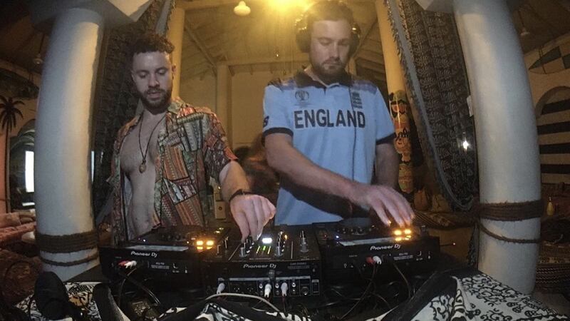 Rob Lewis has been DJing under the name DJ Randy Caddick during his 10 months in Sri Lanka. Photograph: Rob Lewis/PA Wire