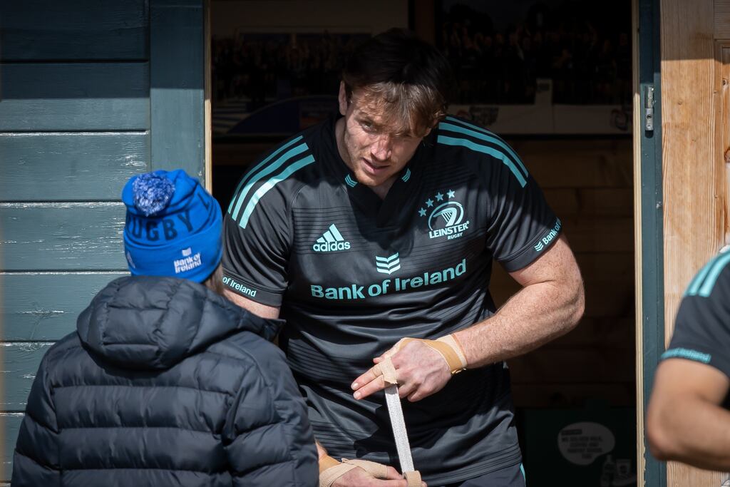 Ryan Baird will miss Leinster's upcoming Champions Cup semi-final. Photograph: Morgan Treacy/Inpho