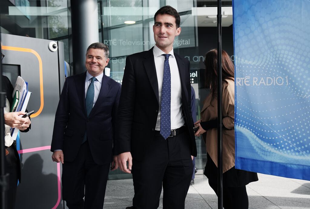 Paschal Donohoe and Jack Chambers: Many decisions in the budget were taken despite the concerns of both Ministers. Photograph: Brian Lawless/PA Wire