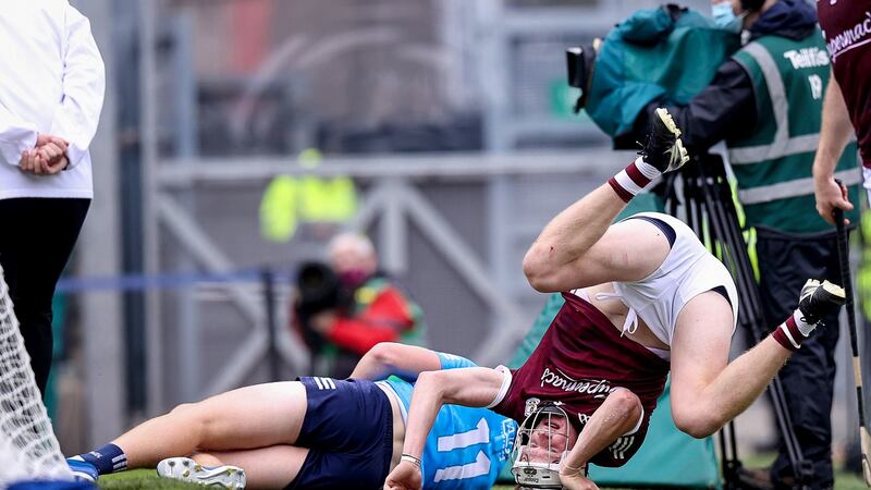 Darren Morrissey with Donal Burke clash. Photo: Tommy Dickson/Inpho