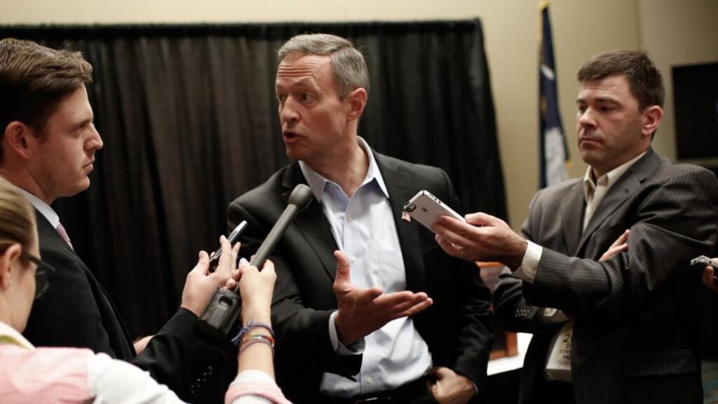 Possible presidential candidate Martin O’Malley: the presidency is “not some crown to be passed between two families”. Photograph: Win McNamee/Getty Images
