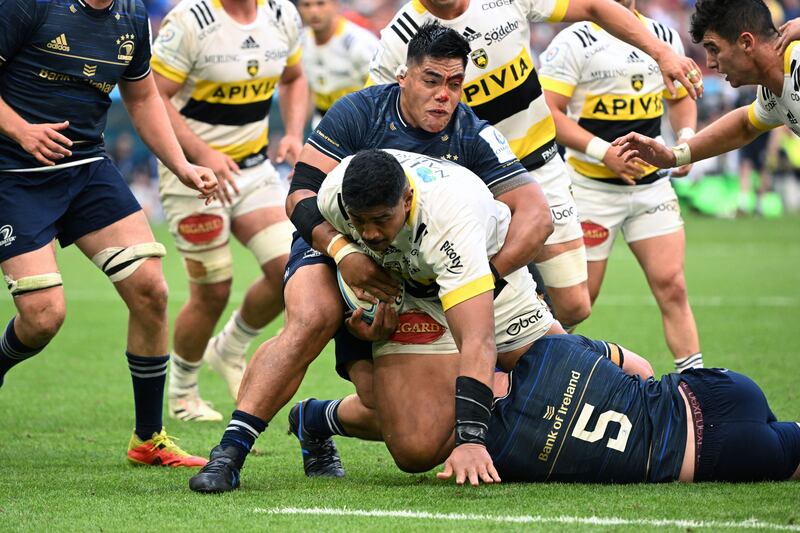 Michael Ala'alatoa went close to winning a late, game-winning penalty for Leinster. Photograph: Pascal Guyot/AFP via Getty Images