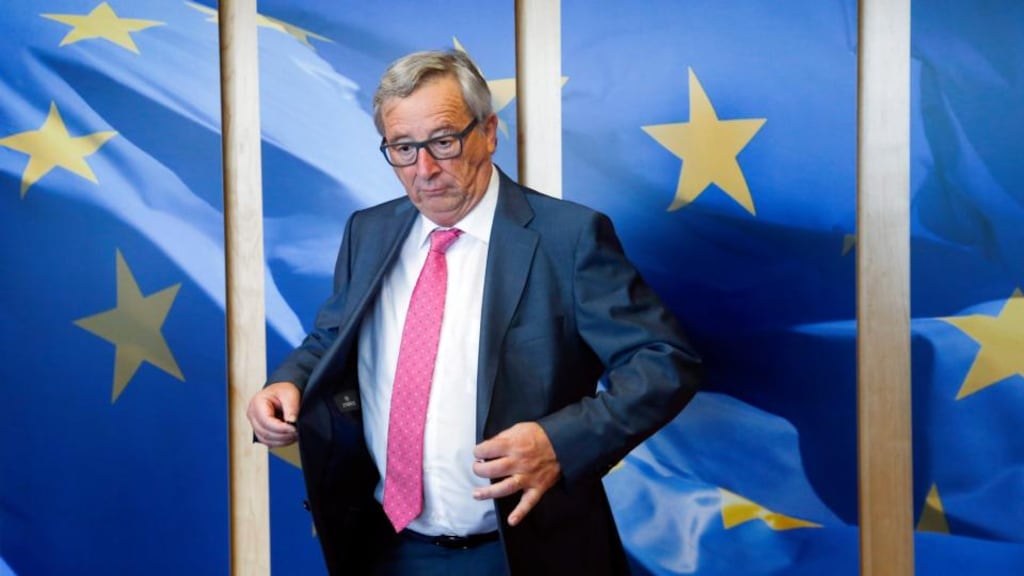 European Commission president Jean-Claude Juncker: “Stop all this chatter about me looking at my telephone all the time.” Photograph: Olivier Hoslet/EPA
