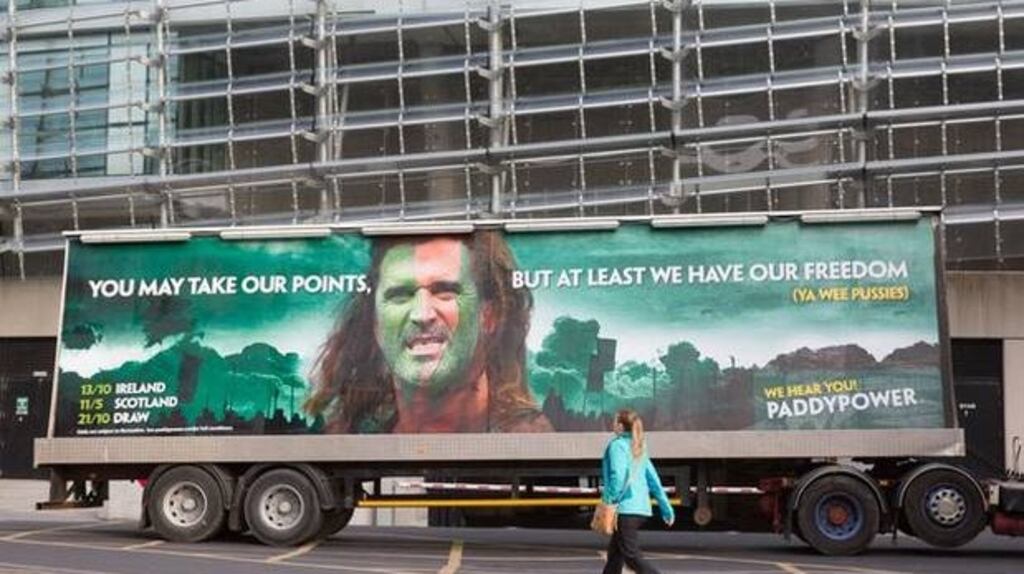 In 2015 Roy Keane took legal action against Paddy Power over a ‘Braveheart’ advertisement.