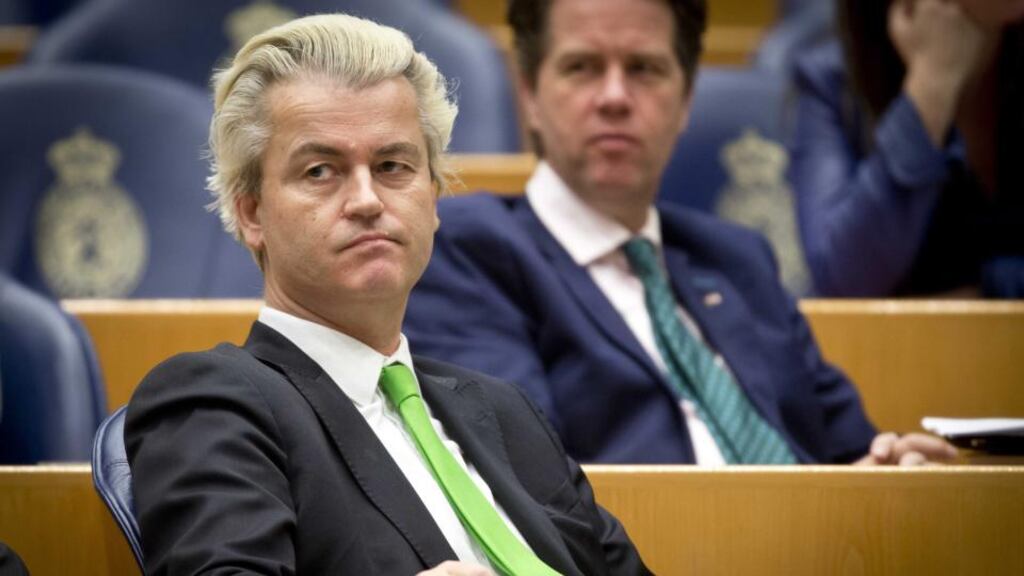 Dutch far-right leader Geert Wilders: “I said what millions of people think and believe. The public prosecutors should be going after jihadists instead of me.” Photograph: Evert-Jan Daniels/EPA