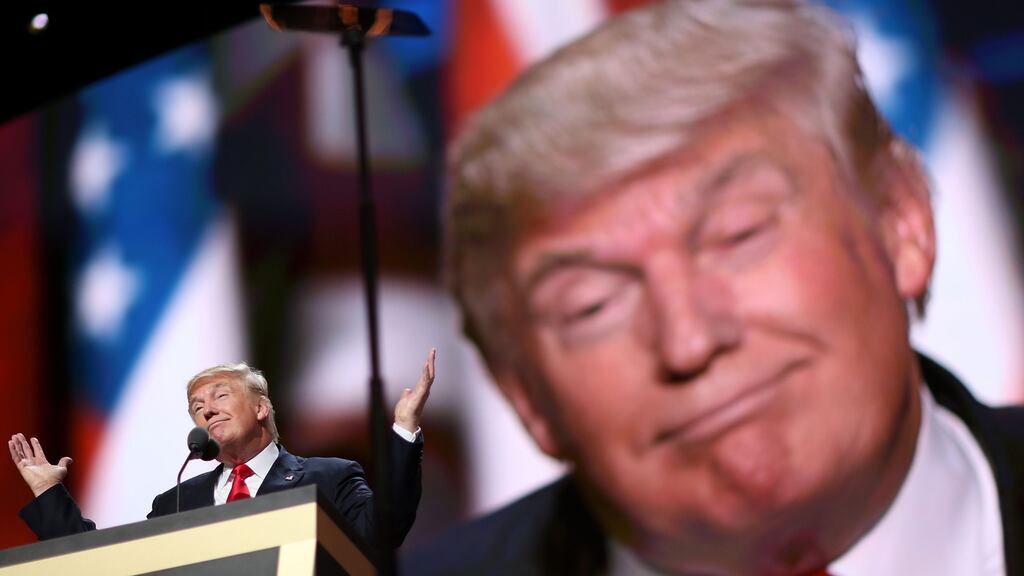 US president-elect Donald Trump at the Republican National Convention in Cleveland, Ohio, in July. Photographer: Daniel Acker/Bloomberg