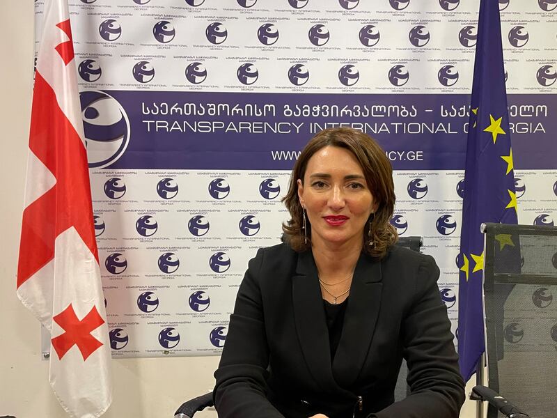 Eka Gigauri, executive director of Transparency International Georgia. Photograph by Daniel McLaughlin