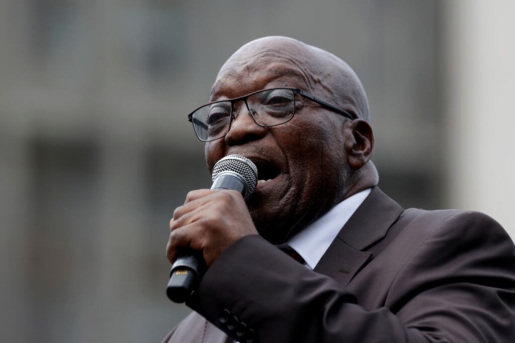 Jacob Zuma in July 2021 was sentenced to 15 months in prison. Photograph: AP