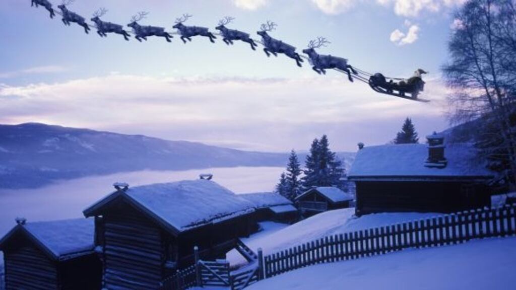 Santa has been given permission to enter Irish airspace. Photograph: Per Breiehagen/Photographer’s Choice via Getty Images