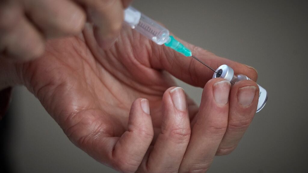 The HSE says some 45,000 second-dose vaccines were administered to frontline healthcare workers last week. Photograph: Kiran Ridley/Getty Images